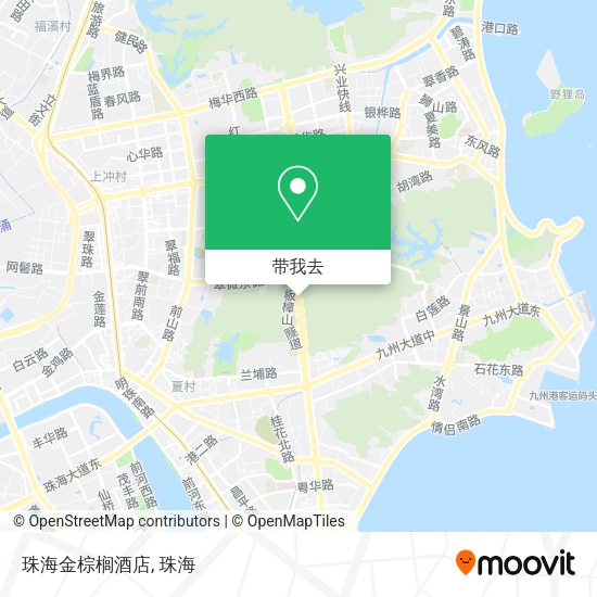 珠海金棕榈酒店地图