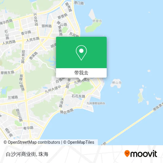白沙河商业街地图