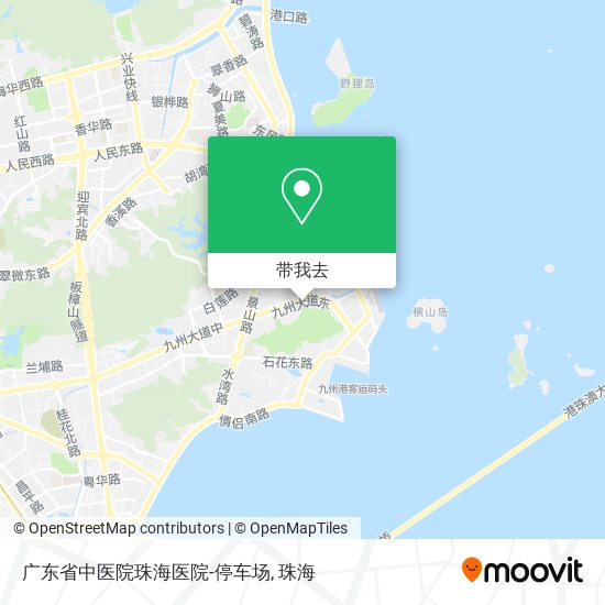 广东省中医院珠海医院-停车场地图