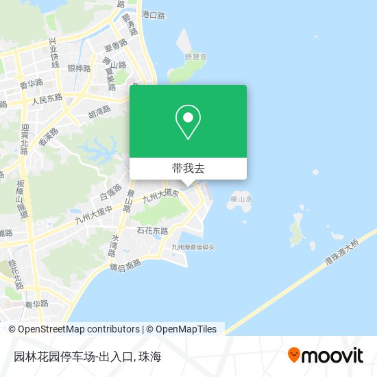 园林花园停车场-出入口地图