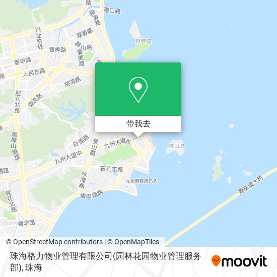 珠海格力物业管理有限公司(园林花园物业管理服务部)地图