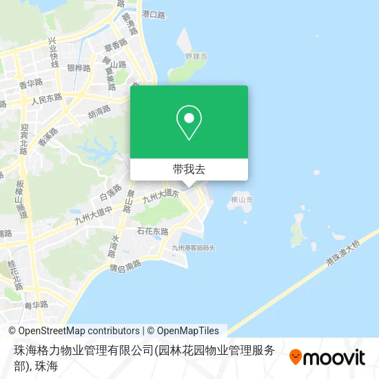 珠海格力物业管理有限公司(园林花园物业管理服务部)地图
