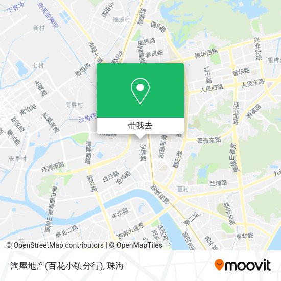 淘屋地产(百花小镇分行)地图