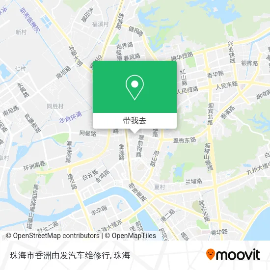 珠海市香洲由发汽车维修行地图