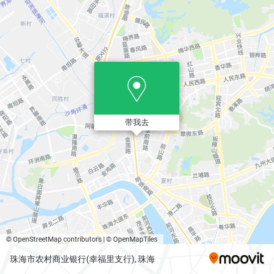 珠海市农村商业银行(幸福里支行)地图