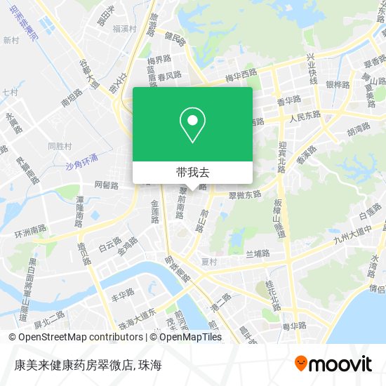 康美来健康药房翠微店地图