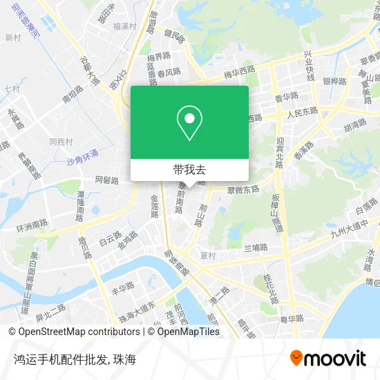 鸿运手机配件批发地图