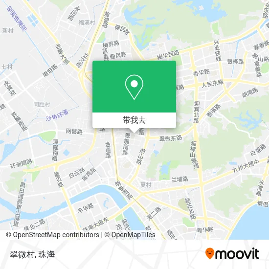 翠微村地图