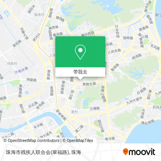 珠海市残疾人联合会(翠福路)地图