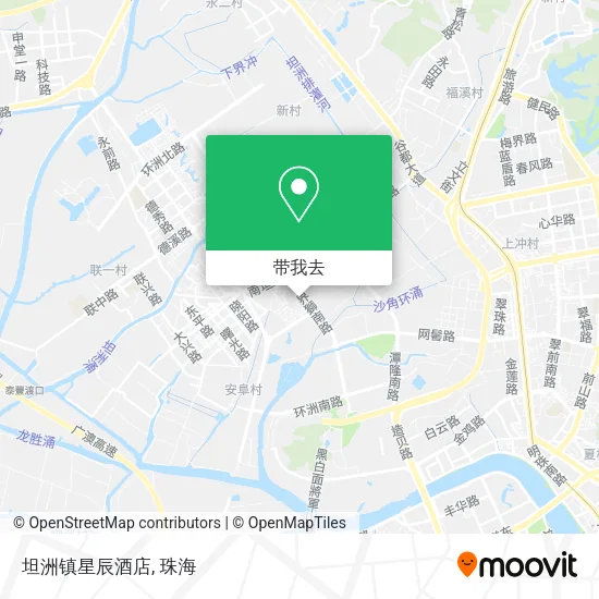 坦洲镇星辰酒店地图