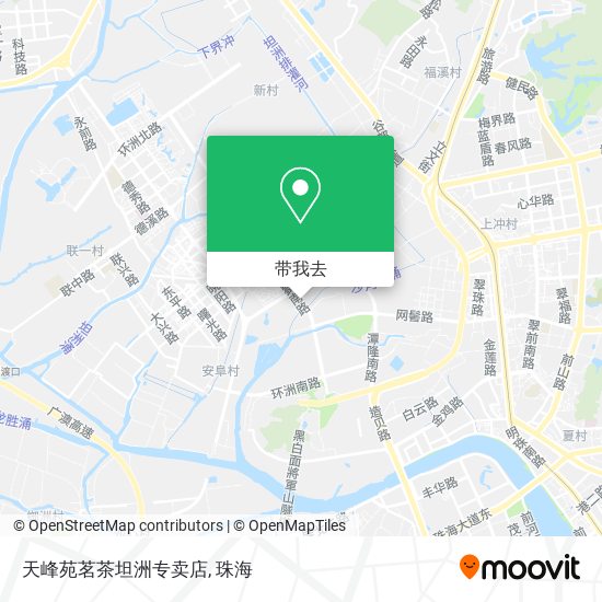 天峰苑茗茶坦洲专卖店地图