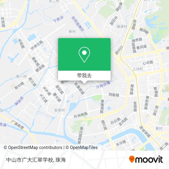 中山市广大汇翠学校地图