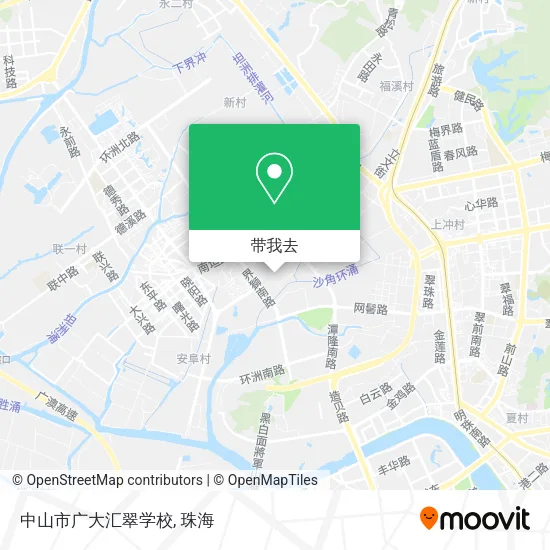 中山市广大汇翠学校地图