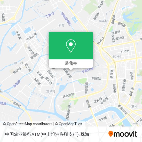 中国农业银行ATM(中山坦洲兴联支行)地图