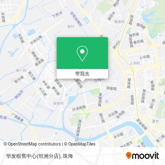 华发租售中心(坦洲分店)地图