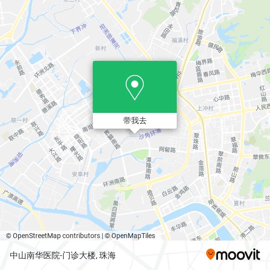 中山南华医院-门诊大楼地图