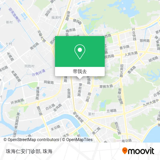 珠海仁安门诊部地图