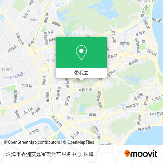 珠海市香洲安鑫宝驾汽车服务中心地图