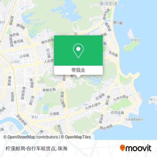 柠溪邮局-自行车租赁点地图