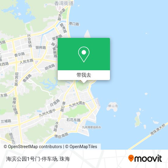 海滨公园1号门-停车场地图