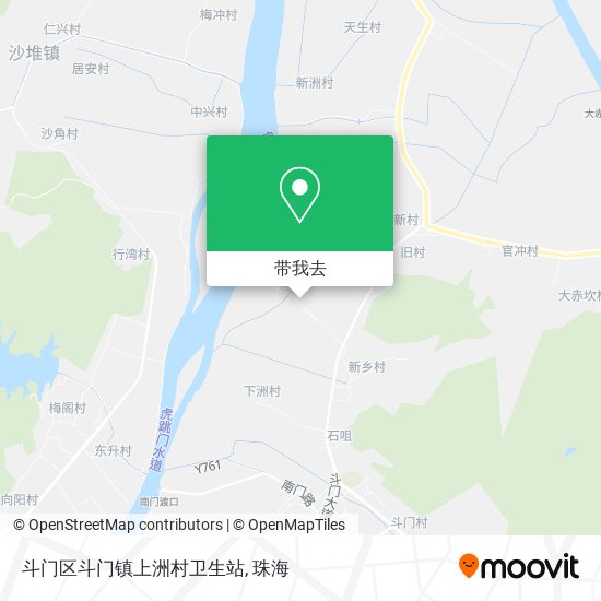 斗门区斗门镇上洲村卫生站地图