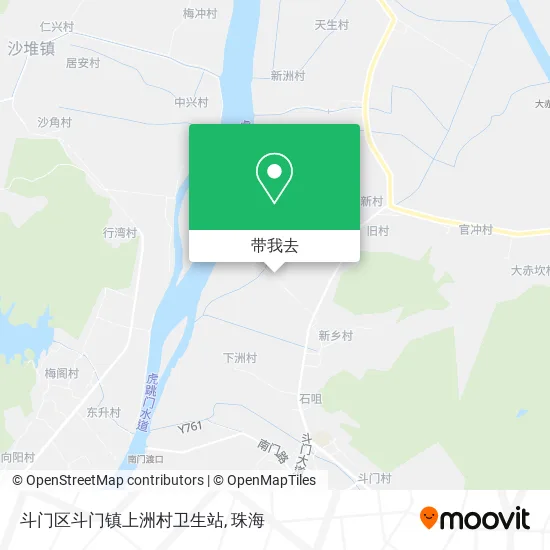 斗门区斗门镇上洲村卫生站地图