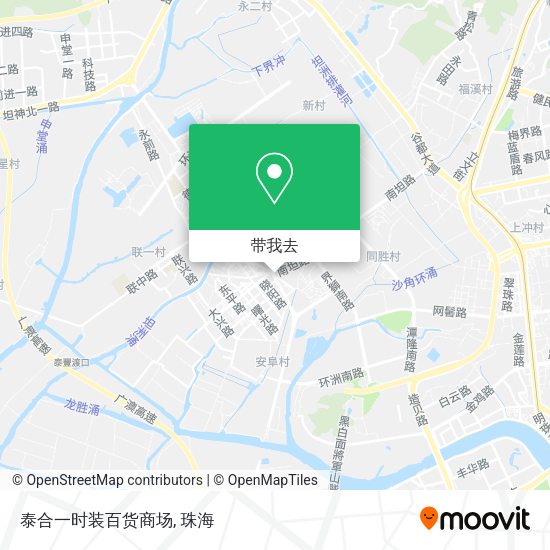 泰合一时装百货商场地图