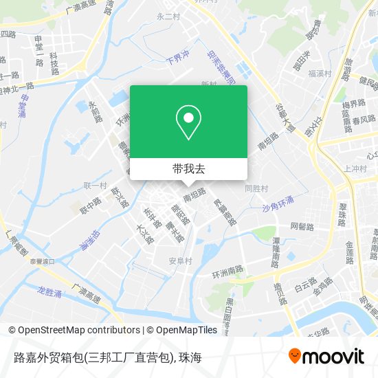 路嘉外贸箱包(三邦工厂直营包)地图