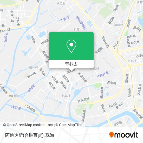 阿迪达斯(合胜百货)地图