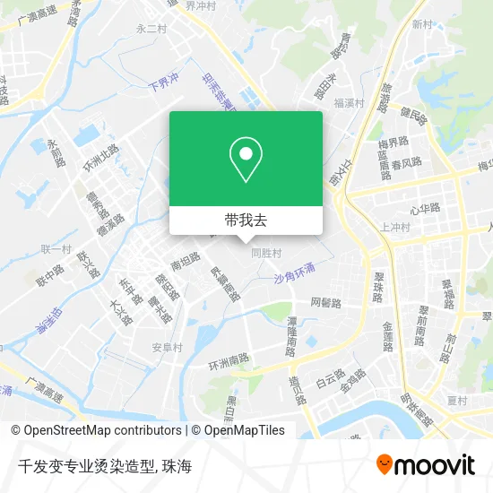 千发变专业烫染造型地图