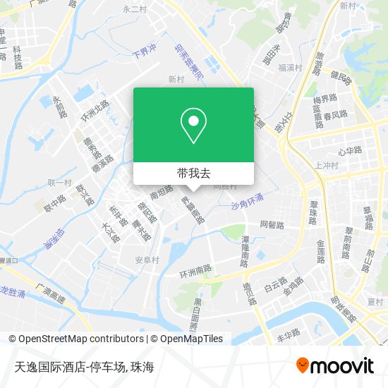 天逸国际酒店-停车场地图