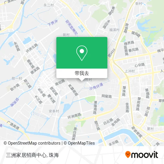 三洲家居招商中心地图