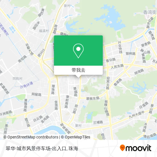 翠华·城市风景停车场-出入口地图