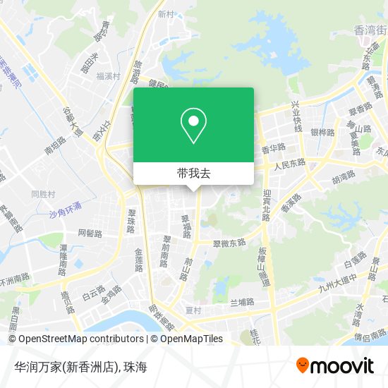 华润万家(新香洲店)地图