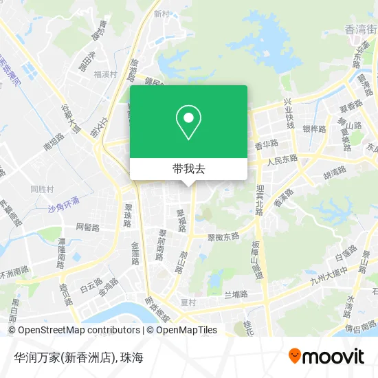 华润万家(新香洲店)地图