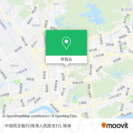 中国民生银行(珠海人民路支行)地图