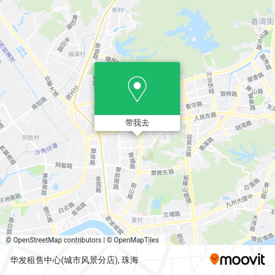 华发租售中心(城市风景分店)地图