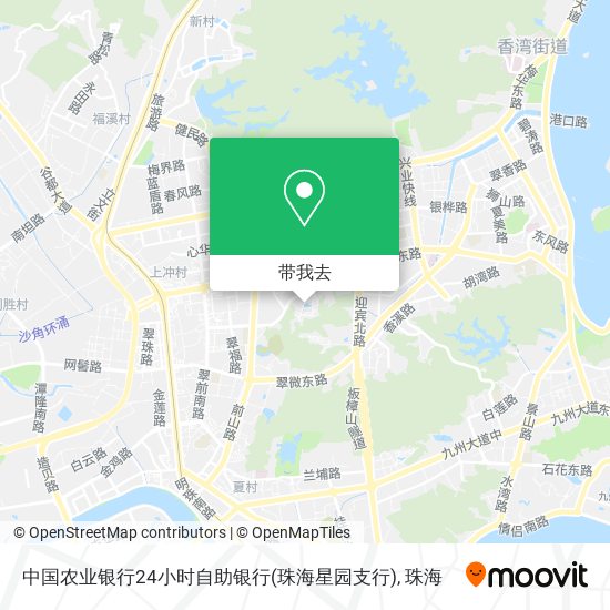 中国农业银行24小时自助银行(珠海星园支行)地图