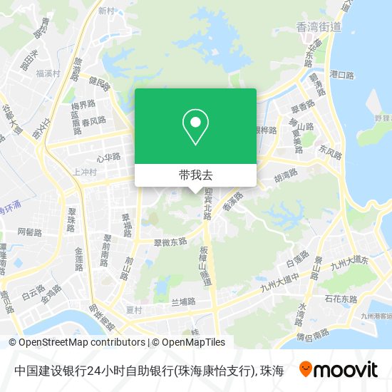 中国建设银行24小时自助银行(珠海康怡支行)地图