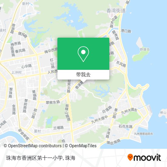 珠海市香洲区第十一小学地图