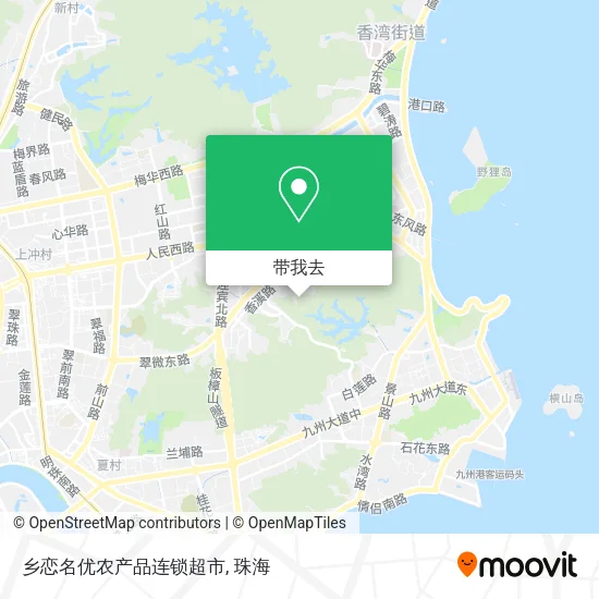 乡恋名优农产品连锁超市地图