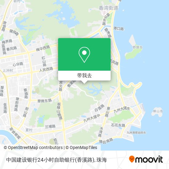 中国建设银行24小时自助银行(香溪路)地图