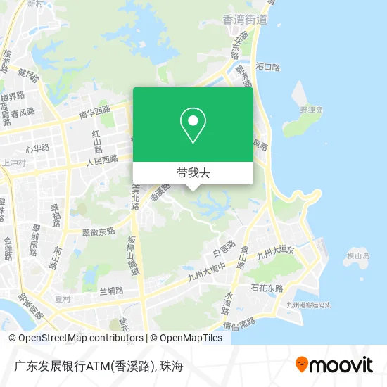广东发展银行ATM(香溪路)地图