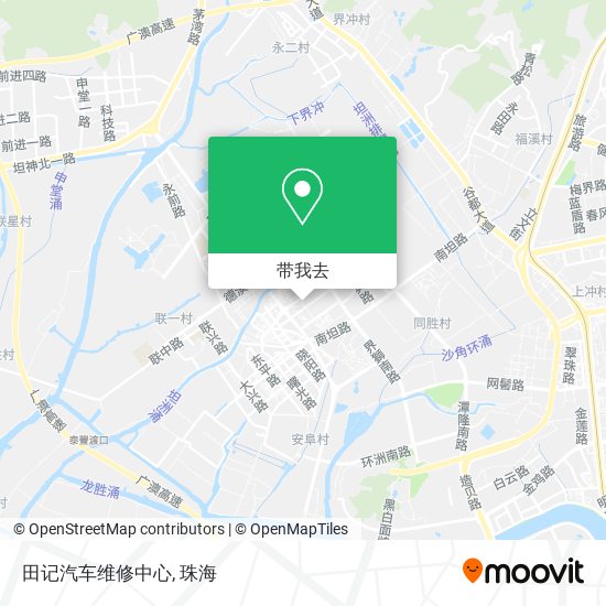 田记汽车维修中心地图