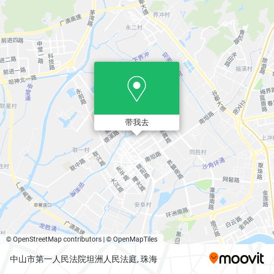 中山市第一人民法院坦洲人民法庭地图