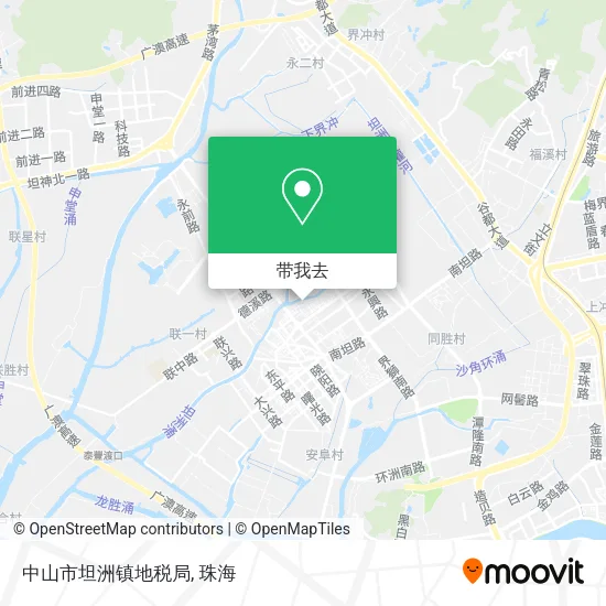 中山市坦洲镇地税局地图