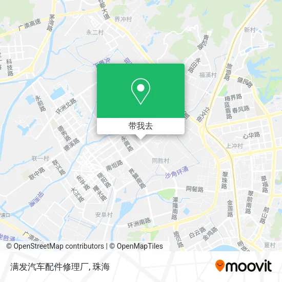 满发汽车配件修理厂地图