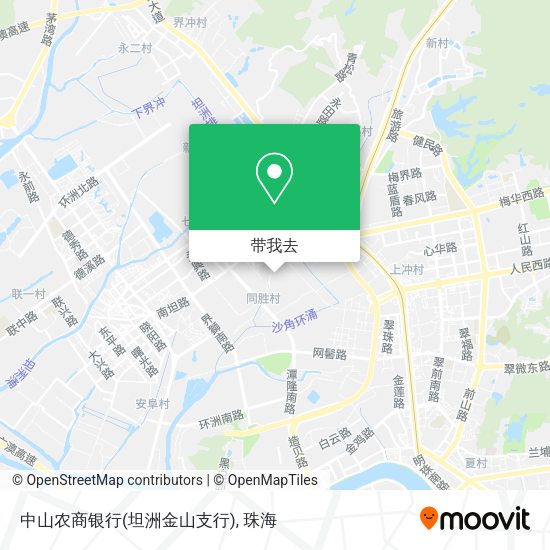 中山农商银行(坦洲金山支行)地图