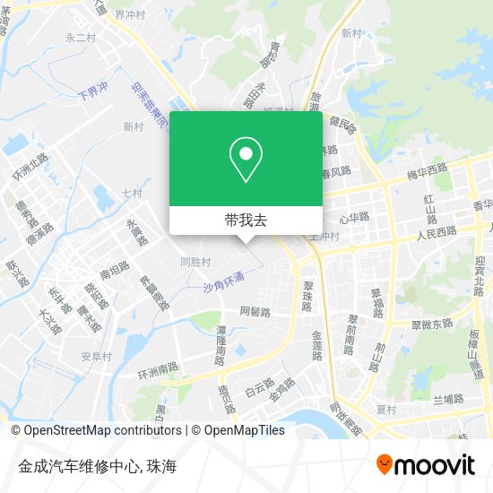 金成汽车维修中心地图