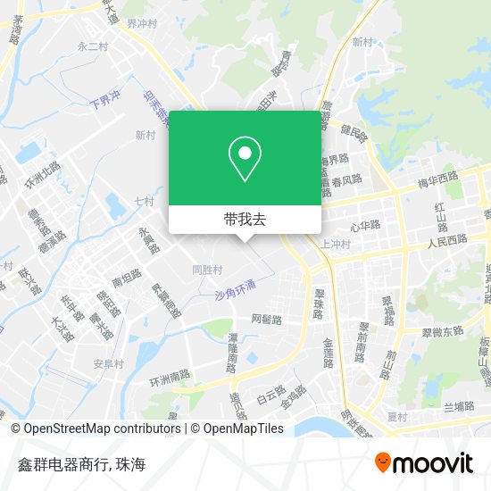 鑫群电器商行地图